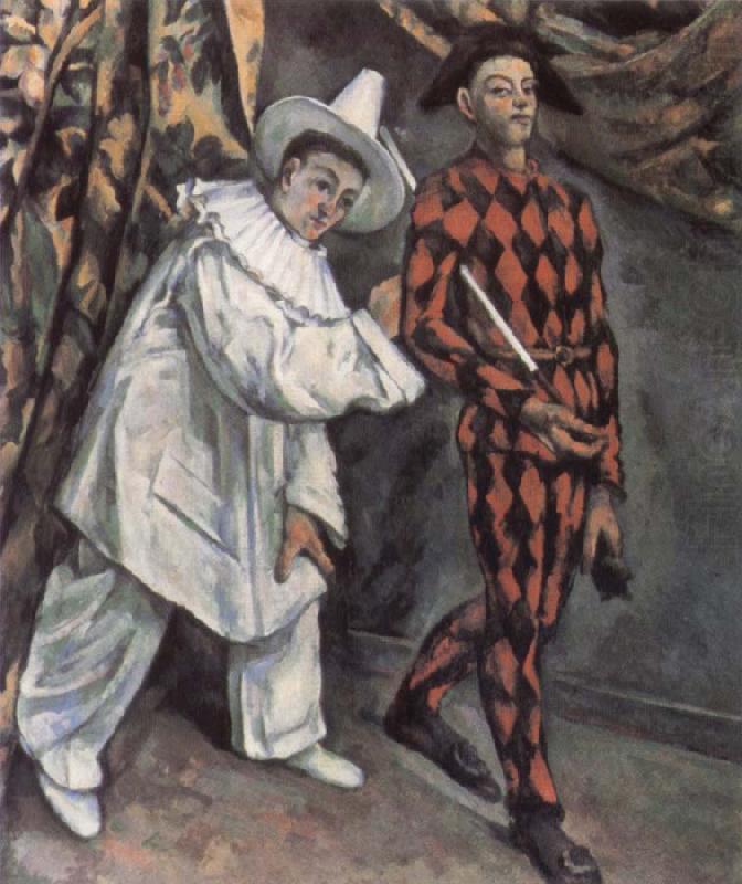 Pierrot and Harlequin, Paul Cezanne